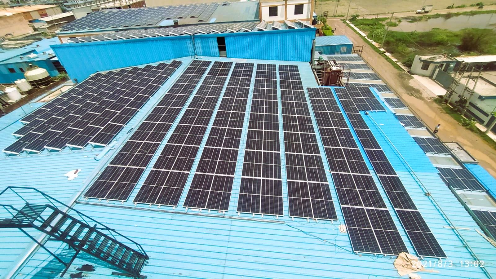 300 KW Solar on Tin Shade, Sonipat Haryana